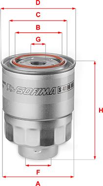 Sofima S 4196 NR - Filtre à carburant cwaw.fr