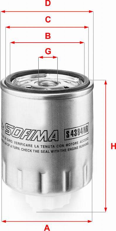 Sofima S 4329 NR - Filtre à carburant cwaw.fr