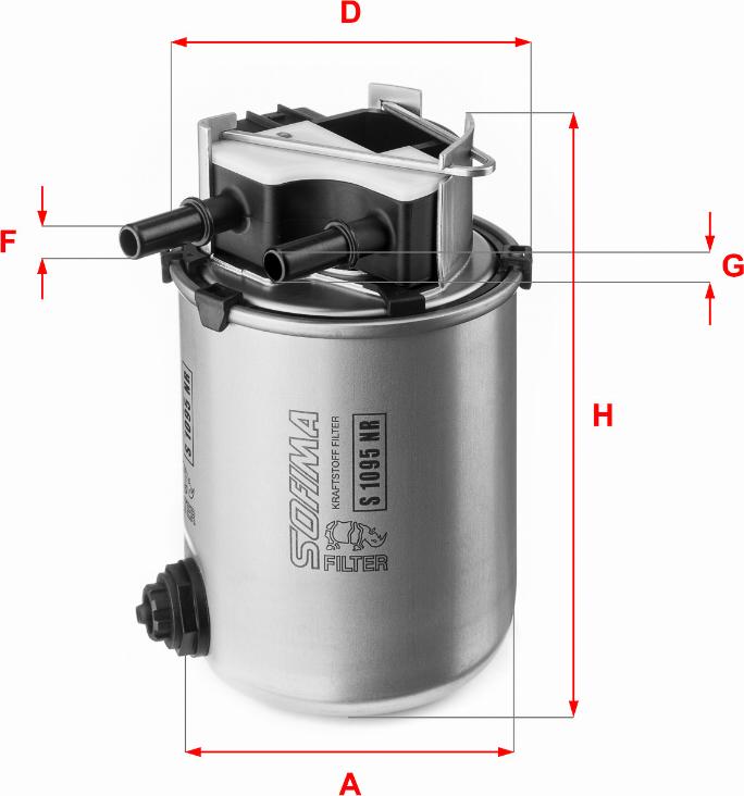 Sofima S 1095 NR - Filtre à carburant cwaw.fr