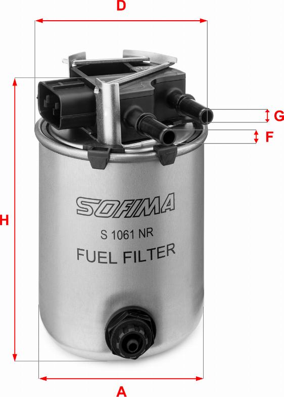 Sofima S 1061 NR - Filtre à carburant cwaw.fr