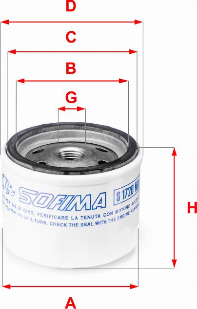 Sofima S 1720 NR - Filtre à carburant cwaw.fr