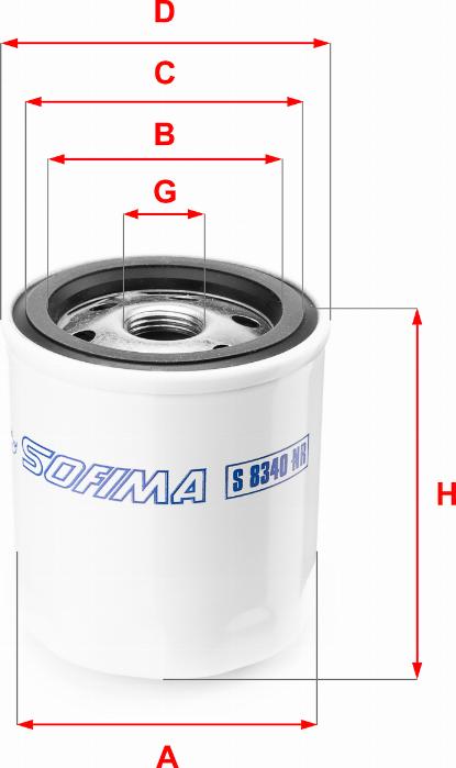 Sofima S 8340 NR - Filtre à carburant cwaw.fr