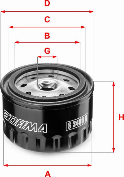 Sofima S 3460 R - Filtre à huile cwaw.fr