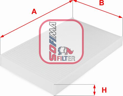 Sofima S 3038 C - Filtre, air de l'habitacle cwaw.fr