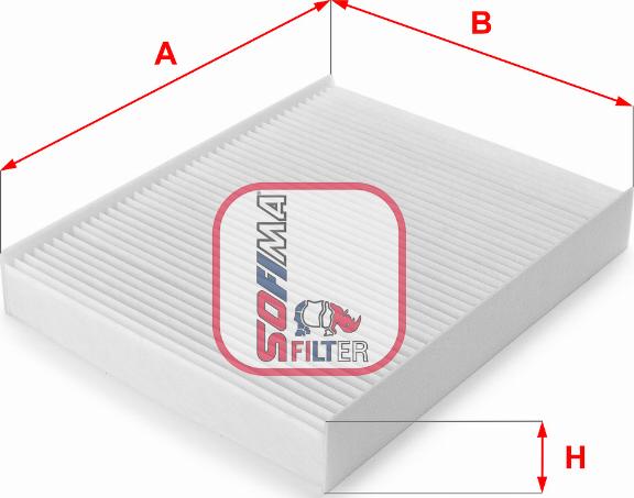 Sofima S 3076 C - Filtre, air de l'habitacle cwaw.fr