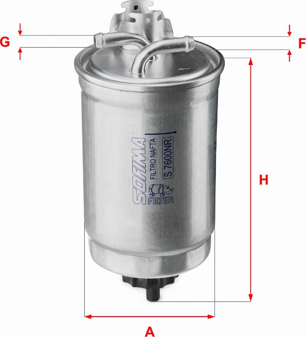 Sofima S 7600 NR - Filtre à carburant cwaw.fr