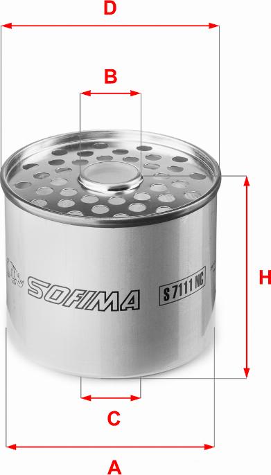 Sofima S 7111 NC - Filtre à carburant cwaw.fr