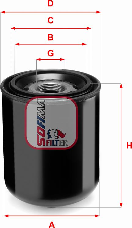 Sofima S 7344 A - Cartouche de dessicateur, système d'air comprimé cwaw.fr