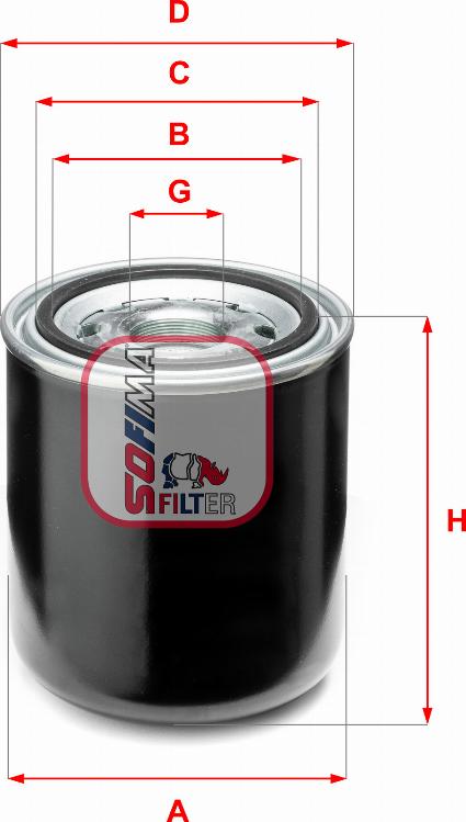 Sofima S 7A66 A - Cartouche de dessicateur, système d'air comprimé cwaw.fr