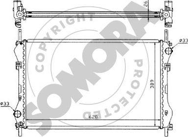 Somora 094440 - Radiateur, refroidissement du moteur cwaw.fr