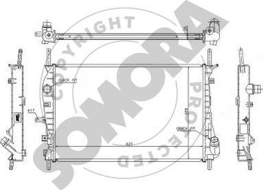 Somora 095242 - Radiateur, refroidissement du moteur cwaw.fr