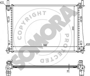 Somora 092540 - Radiateur, refroidissement du moteur cwaw.fr