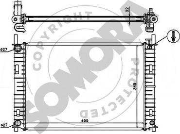 Somora 092541 - Radiateur, refroidissement du moteur cwaw.fr