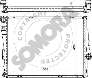 Somora 040540 - Radiateur, refroidissement du moteur cwaw.fr