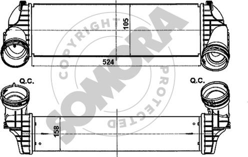 Somora 043245 - Intercooler, échangeur cwaw.fr