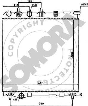 Somora 050440E - Radiateur, refroidissement du moteur cwaw.fr