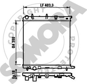 Somora 050440 - Radiateur, refroidissement du moteur cwaw.fr