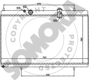 Somora 052340H - Radiateur, refroidissement du moteur cwaw.fr