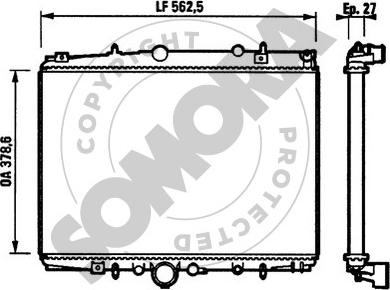 Somora 052340 - Radiateur, refroidissement du moteur cwaw.fr