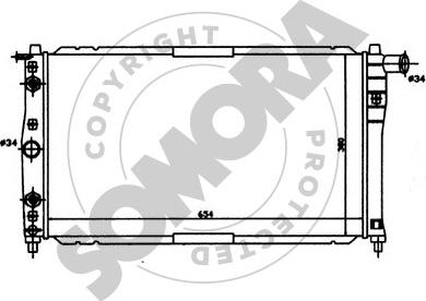 Somora 062041 - Radiateur, refroidissement du moteur cwaw.fr