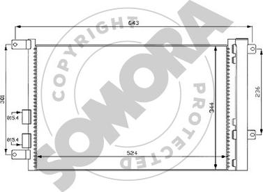 Somora 010160C - Condensateur, climatisation cwaw.fr