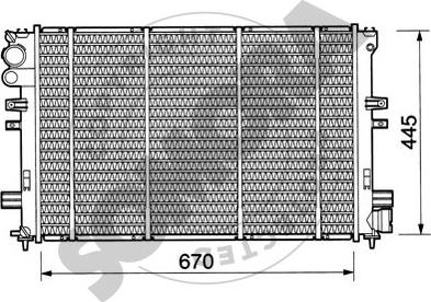 Somora 085041 - Radiateur, refroidissement du moteur cwaw.fr