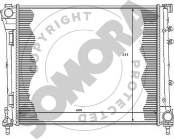 Somora 080240A - Radiateur, refroidissement du moteur cwaw.fr