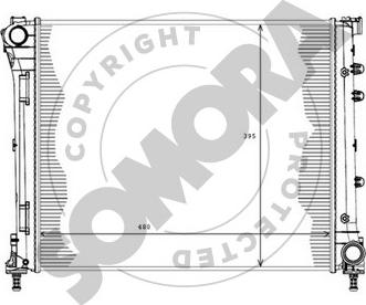 Somora 080240B - Radiateur, refroidissement du moteur cwaw.fr