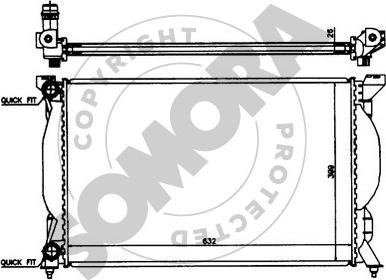 Somora 021540 - Radiateur, refroidissement du moteur cwaw.fr