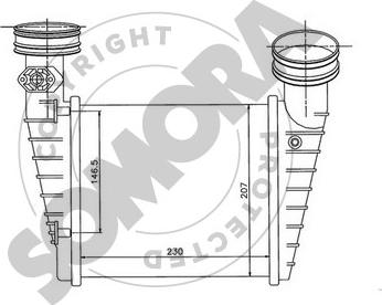 Somora 021345A - Intercooler, échangeur cwaw.fr