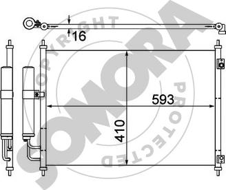 Somora 195660 - Condensateur, climatisation cwaw.fr