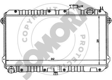 Somora 166040 - Radiateur, refroidissement du moteur cwaw.fr