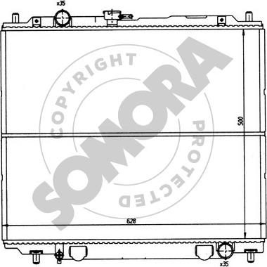 Somora 183141 - Radiateur, refroidissement du moteur cwaw.fr