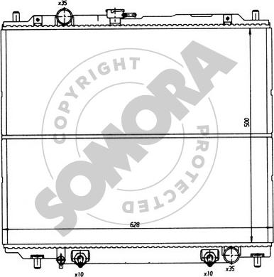 Somora 183142 - Radiateur, refroidissement du moteur cwaw.fr