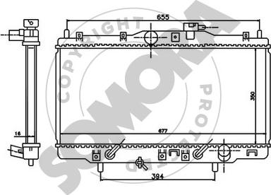 Somora 122640 - Radiateur, refroidissement du moteur cwaw.fr