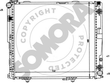 Somora 170543 - Radiateur, refroidissement du moteur cwaw.fr