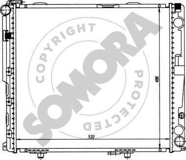 Somora 170542 - Radiateur, refroidissement du moteur cwaw.fr