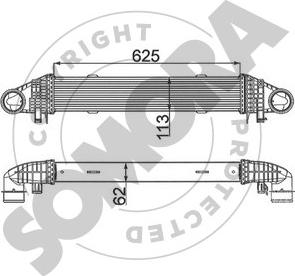 Somora 171445 - Intercooler, échangeur cwaw.fr