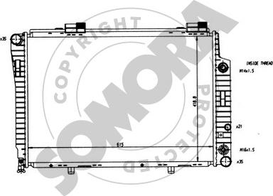 Somora 171248 - Radiateur, refroidissement du moteur cwaw.fr