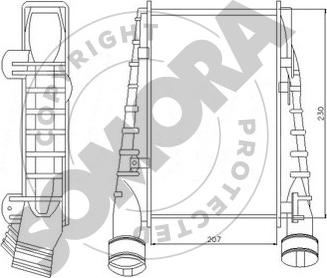 Somora 352345 - Intercooler, échangeur cwaw.fr