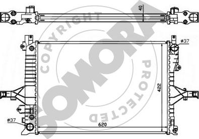 Somora 363340A - Radiateur, refroidissement du moteur cwaw.fr