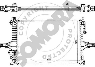 Somora 363340 - Radiateur, refroidissement du moteur cwaw.fr