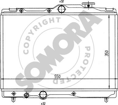 Somora 314142 - Radiateur, refroidissement du moteur cwaw.fr