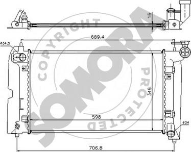 Somora 318140 - Radiateur, refroidissement du moteur cwaw.fr