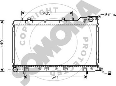 Somora 333240 - Radiateur, refroidissement du moteur cwaw.fr