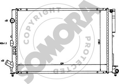 Somora 242041 - Radiateur, refroidissement du moteur cwaw.fr