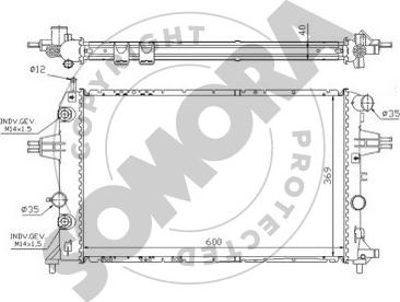 Somora 211749 - Radiateur, refroidissement du moteur cwaw.fr