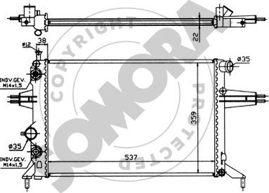 Somora 211745 - Radiateur, refroidissement du moteur cwaw.fr