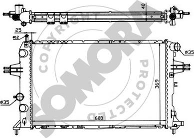 Somora 211746 - Radiateur, refroidissement du moteur cwaw.fr