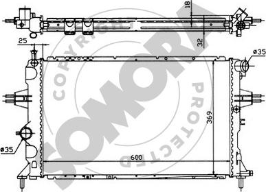 Somora 211743 - Radiateur, refroidissement du moteur cwaw.fr